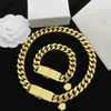 Fashion Gold Charm Link Halsband Chokers For Women Mens Party Jewelry For Par Lovers Engagement Present med Box292i