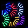 Décoration de fête 1pc ventilateur pliant lumineux 13 pouces LED Play Colorf Hand Held Abanico Fans pour Dance Neon Dj Night Clubparty Fy8446 Dro Dh68Z