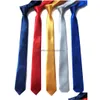 35colors mens neck tie 145x5cm man paisley necktiesソリッドクラシックビジネスカジュアルタイスドロップ配信dhgv8