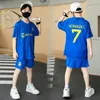 Clothing Sets Children's Clothing Quick Drying T-shirt Boys Girls Set Gift 3-12 Year Toddler Tops Short Sleeve Shorts Summer Leisure Tracksuit 230918