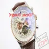 Męskie Top Sport Watch Tourbillon Automatyczny mechaniczny mechaniczny Nowy ruch czarny Pracuje z dwoma tonami skórzanymi zegarkami męskimi WRIS273P