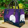 Fashion Printed Shopping Bag Creative Halloween Pumpkin Ladies Tote Bag Christmas Cactus Cartoon Pattern Ladies Handbag 120123a