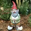 Decorative Objects Figurines the Golfer Holding Golf Garden Gnome Large Outdoor Statue 14"H 230919