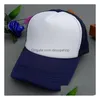 20 Colors Kids Trucker Cap Adt Mesh Caps Adjustable Baseball Snapback Hats Accept Custom Made Drop Delivery Dh1E7