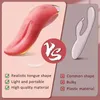 Seksspeeltje Massager Licklip 10 Modi Stimulator Tong Likken Vibrators g Spot Clitoris Dildo Tepel Masturbator voor Vrouwen
