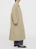 Frauen Trenchcoat Single Button Mantel 2 Farben Mode Langarm 2023 Winter Damen TurnDown Kragen Windschutz 230920