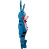 2020 Rabattfabrik Fem nätter på Freddy's FNAF Toy Creepy Blue Bunny Mascot Costume Suit Halloween Christmas Birthda326i