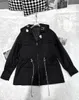 2023 Nuovo trench Coat Women Coates Black Black Long Coat Long Giacca Designer Womens Jackets Gift Birthday Z4JV Z4JV