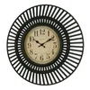 Objetos decorativos estatuetas relógio crosse 20 polegadas Covington contemporâneo preto quartzo analógico parede 4043051 230919