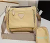 Handbags High Fashion Women Wallets Clutch Totes Crossbody Cowhide Triple Fanny Bags Ladies Purse