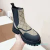 Designer-Stiefel für Damen, zum Schnüren, flacher Boden, Martin-Stiefel, schwarzes Leder, luxuriöse Sportschuhe, Wintermode, warme Militär-Kampfstiefel