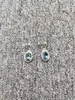 Boucles d'oreilles UNOde50, galvanoplastie à la mode, argent 2023, bleu clair, bijoux cadeaux, 925