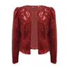 Women's Jackets Winter Jacket Fashion For Women Business Casual Urban Sequin Sequins Sparkling Cardigan Female clothing 230920