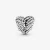 100% 925 Sterling Silver Grains Heart Charms Fit Original European Charm Bracelet Fashion Women Jewelry Accessories251G