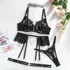 Sexy set erotische lingerie met strass doorzichtige bh fijne intieme porno en panty set fancy ongecensureerd nieuw in bijpassende sets 230808