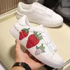 Lyxdesigner Casual Shoes Gold Rivet Leather Garavani Rockstud Untitled Open Low Black White Red Blue Green Strawberry Pineapple Mens Womens Running Sneakers