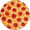 Koce pizza koc nowość realistyczna pizza koc dla dzieci dorosłe miękkie pepperoni pizza koc