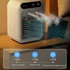 Mini condizionatore d'aria 1800mHA Ventola di raffreddamento dell'aria Ventola di raffreddamento ad acqua 500ml Umidificatore d'aria Ventilatore Camera da ufficio Mobile Ventilatore portatile per auto