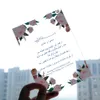 Cartes de voeux 10pcs Transparent personnalisé imprimé personnalisé PVC carte d'invitation de mariage 230919