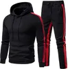 Herrspårar Mens Track Suits 2 Piece 2023 Autumn Winter Jogging Set Sweatsuits Hoodies Jackets and Athletic Pants Men Clothing