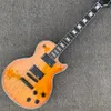 dezelfde van de foto's Custom shop, Made in China, LP Custom Hoge Kwaliteit Elektrische Gitaar, zwarte pickup, Hardware, Palissander Toets, Gratis Verzending