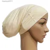 Cape femme coton dentelle musulman islamique arabe écharpe Mini Hijab casquettes L230920