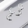 Hoop Earrings LuxHoney Fashion Silver Plated Moon Pendant Drop For Women OL Girls In Party With Lever Back Hook