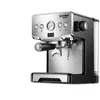 Máquina de café semiautomática crm3605, máquina de café expresso, copo duplo, funil, cafeteira com cilindro de flor de tração, manual em inglês