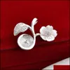 Jewelry Settings Pearl Pendant White Shell Flower Leaf 925 Sterling Sier Diy Charm Pendants Mount 5 Pieces Drop Delivery Dhgarden Ot2Iy