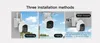 Câmera doméstica inteligente alimentada por bateria (16000mAh) Imagem HD de 3MP Armazenamento em nuvem gratuito Relógio com painel solar opcional sem Internet ou eletricidade