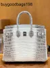 Designer Bag Himalayans Handbags Genuine Leather Xinglong White Nile Crocodile Womens Handbag 25