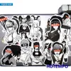 30 piezas Sexy Anime Girls negro blanco Manga Otaku Waifu teléfono portátil pegatinas de coche para cuadernos monopatín motocicleta bicicleta pegatina Ca233T