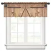 Curtain Wooden Door Short Tulle Kitchen Small Sheer Living Room Home Decor Voile Drapes