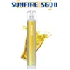 Origineel Sunfire Crystal S600 Puffs Wegwerp E Sigaret OEM ODM Service Groothandel Prijs Wegwerp PAPE Pen Wegwerp Ecig 600 700 Puff van Factory Supply