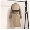 Jackets femininos Mulheres casacos e outono Médio Trench Coat Belt Korean Fashion Winter Roupos para 230920