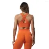 Active Sets Women's Tracksuit Yoga Set Woman 2 Pieces Gym Women High Waist Hip Lift Moisture Wicking Sports Bra Workout