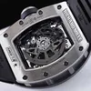 Designer Richardmill Relógio Automático Mecânico Tourbillon Relógios de Pulso Suíço Relógios Mens Série RM030 Máquinas Mens Titanium Material 50 427mm Superfície WNI3M