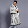 Herren Pelz Kunstpelz Herren Winter Pelzmantel Kunstpelz Große Größe Langer warmer lässiger Woll-Trenchcoat 230919