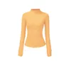 Lulule Chaqueta de yoga para mujer con cremallera completa, chaqueta deportiva para correr, ropa deportiva con cremallera, camisetas de entrenamiento ajustadas