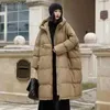 Piumino da donna oversize Parka piumino da donna spesso e caldo piumino d'anatra bianco coreano cappotto parka allentato con cappuccio autunno e inverno 2023 L230920