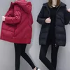 Doudoune femme 2023 mode hiver vestes et manteau veste à capuche coton col en fourrure femmes vêtements d'extérieur chauds grande taille