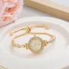 Zegarek 2023 Luksusowa bransoletka dla kobiet zegarki bransoletki Diamond Watch Fashion Quartz Womans za bezpłatną wysyłkę relOJ cuarzo