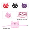 Costume Accessories Unisex Fox Ear Mask Cosplay Punk Spiked Leather Sexy Headgear Masquerade Dance Party Half Face Helmet Halloween Cosplay Costume