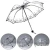Paraplyer kvinnor transparent paraply vikning sommaren klar för regn och sol vattentät kvinna sombrillor droppleverans hem trädgård ho dhpdh