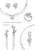 Boucles d'oreilles pendantes MASW Design original bijoux de luxe épais couleur argent bleu verre papillon gland pour femmes fille cadeau de fête 2023