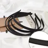 10 Uds. De cinta de grosgrain negra de 5mm y 10mm, diademas de Metal lisas cubiertas con parte trasera de terciopelo, diademas de alambre forradas, accesorios para el cabello Diy 191m