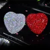 Upgrade Car Styling Bling Diamond Car Air Freshener Crystal Heart Shape Car Perfume Outlet Air Vent Fragrance Clip Car Ornaments Girls Wholesale