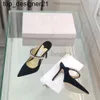 2023 Scarpe eleganti da donna di lusso London Tacchi alti da donna Décolleté con cinturino in cristallo Designer Lady Sandali con tacco in pelle scamosciata verniciata Scarpe classiche da donna con tacchi alti