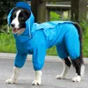 Abbigliamento per cani Ispessimento antiumidità Moda Trekking Impermeabile Abbigliamento esterno impermeabile Con cappuccio Onepiece Grande piccolo animale domestico 230919