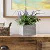 Decorazioni natalizie Pianta di lavanda artificiale in scatola di legno rustico bianco Bouquet all'uncinetto Ortensia Fiori finti Viti finte Rose in schiuma Ra 230919